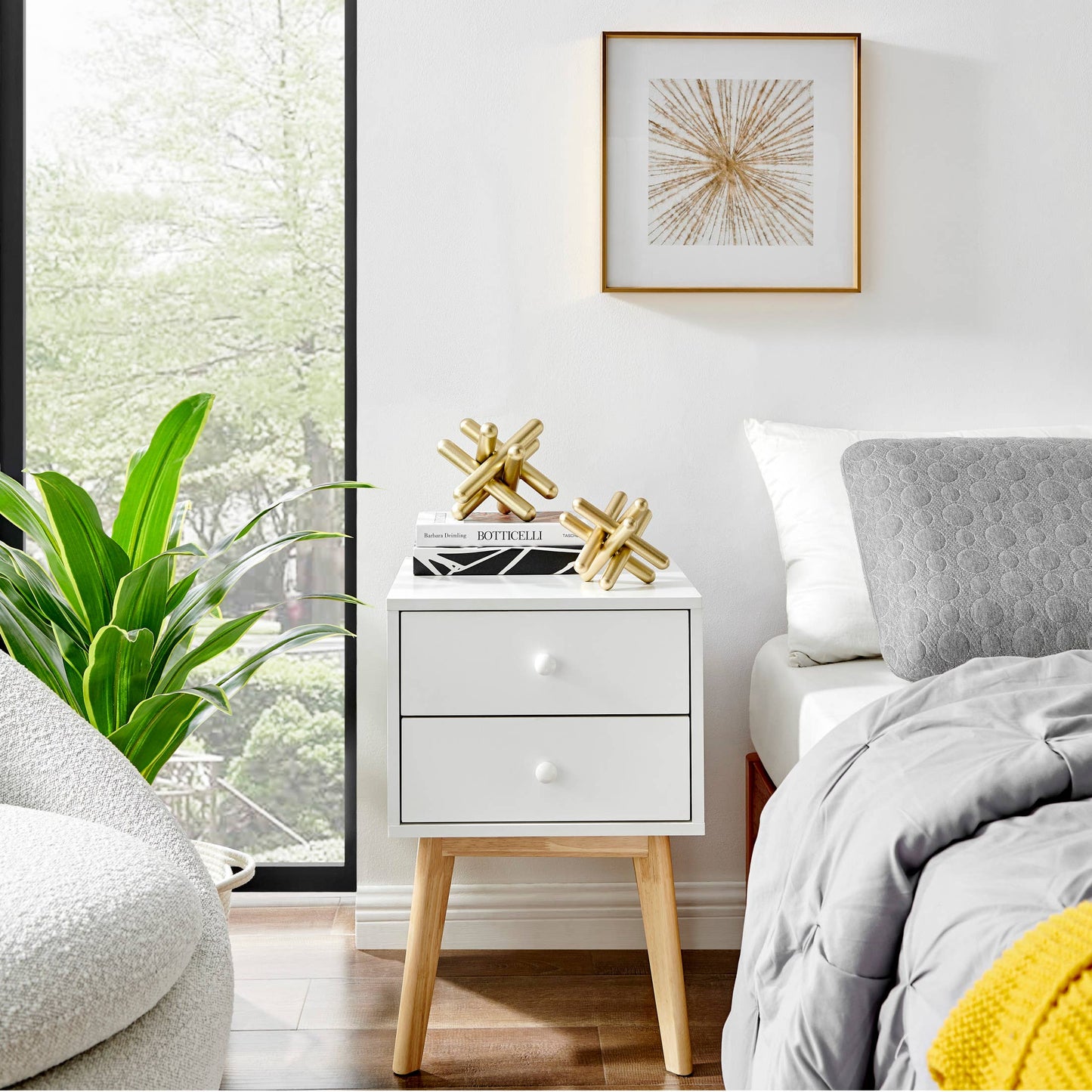 Danya B. Gold Metal Geometric Sculptures - Set of 2 Sizes