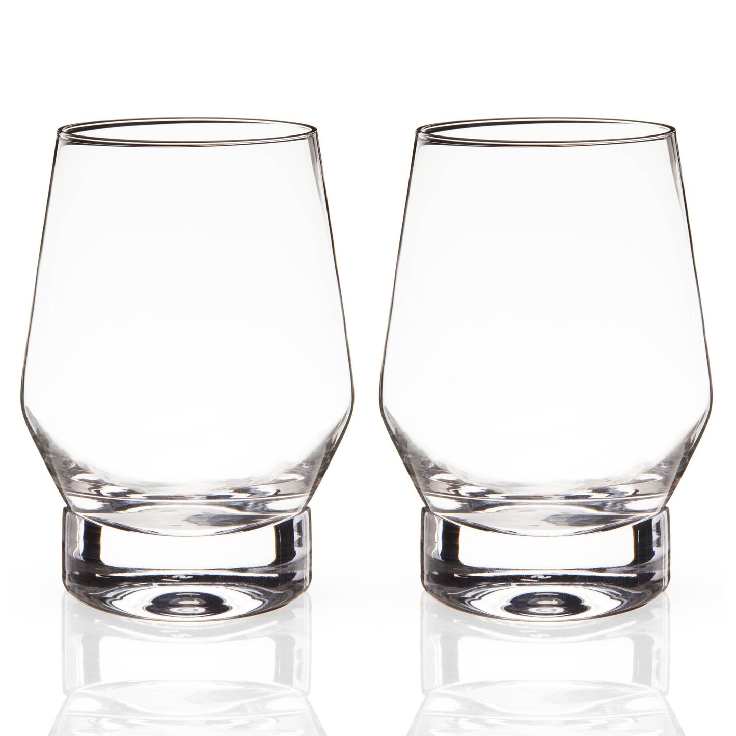 Raye™ Heavy Base Crystal Whiskey Glasses - Set of 2