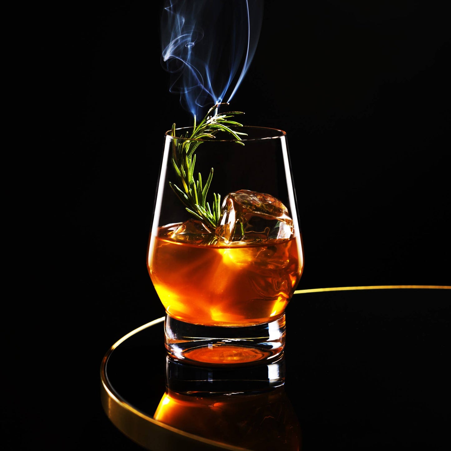 Raye™ Heavy Base Crystal Whiskey Glasses - Set of 2