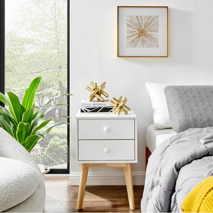 Danya B. Gold Metal Geometric Sculptures - Set of 2 Sizes