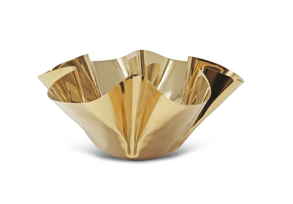 Stainless Steel Crushed Bowl: Gold / Medium
